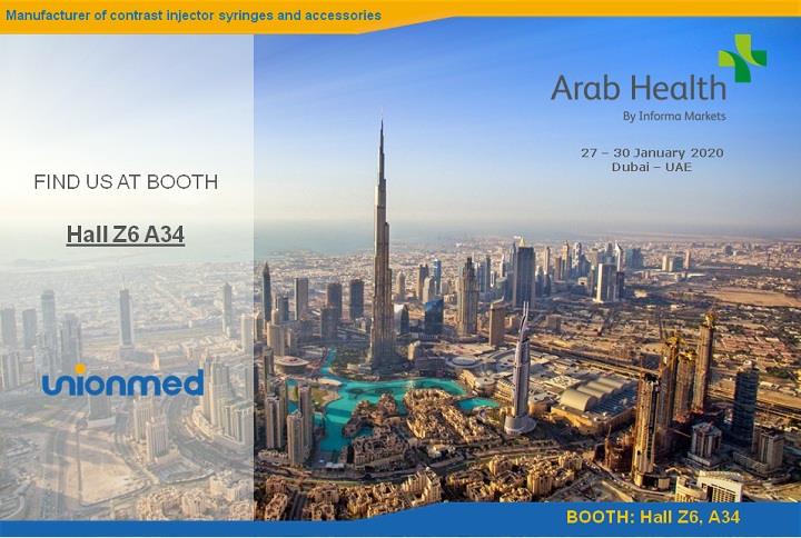 Vejo você na Arab Health 2020 em Dubai
